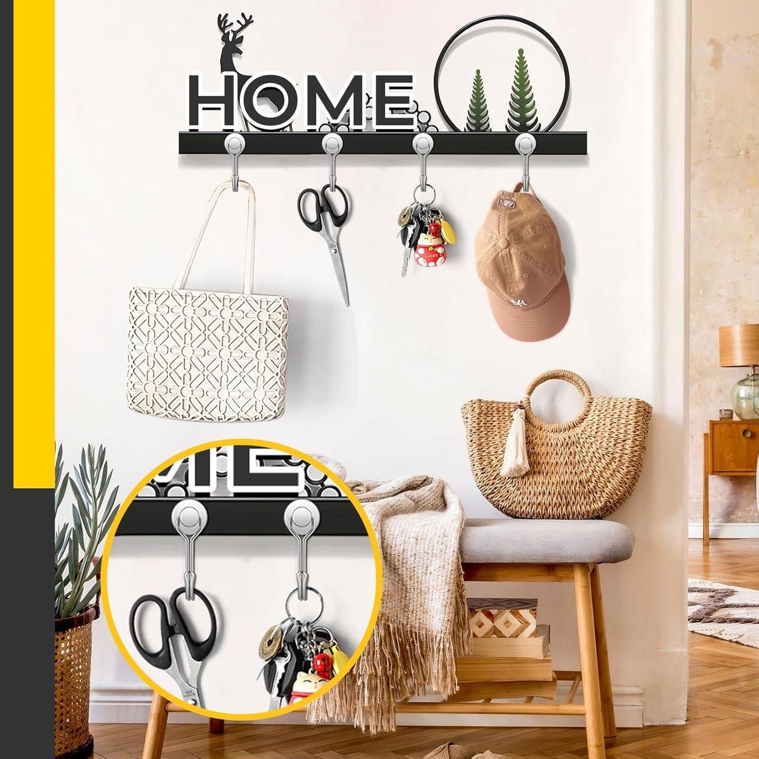 360� Rotation Heavy Duty Magnetic Hooks (Pack of 2)